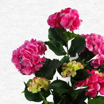 Plante d'hortensia artificielle rose 2