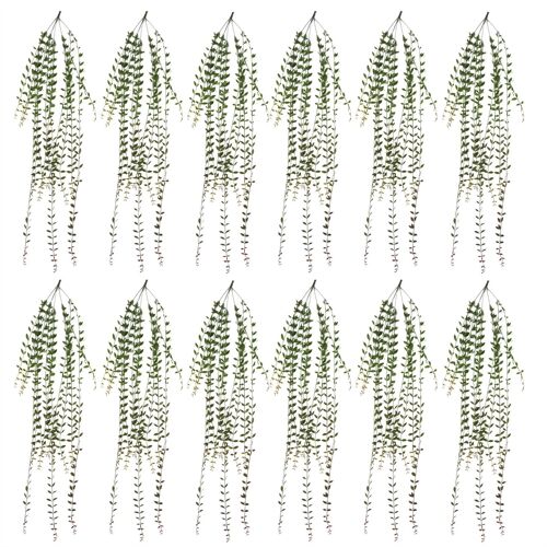 Artificial Large Long Hanging String of Pearls Bundle - Pack of 12