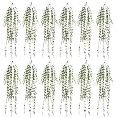 Artificial Large Long Hanging String of Pearls Bundle - Pack of 12