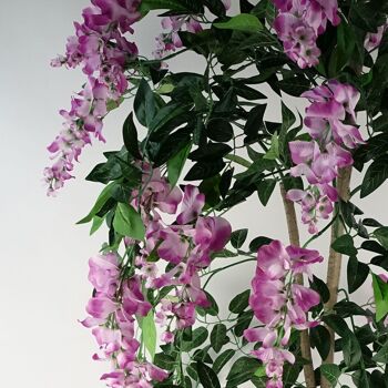 Arbre de glycine violet rose artificiel 5