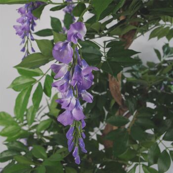 Jardinière en cuivre d'arbre de glycine violette artificielle 110 cm 3