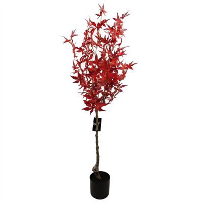 Albero di acero rosso artificiale 120 cm