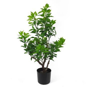 Arbres artificiels Ficus vert, feuille de 80 cm 1