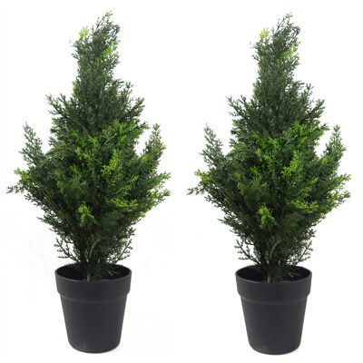 Cedar Cypress Topiary Tree Artificial 60cm Plant