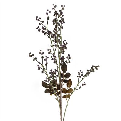 Künstliches Laub, dunkler Beerenstiel, 85 cm