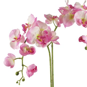 Jardinière en céramique orchidée artificielle or rose, 70cm 3
