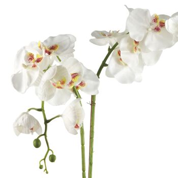 Jardinière en céramique orchidée artificielle or blanc, 70cm 3