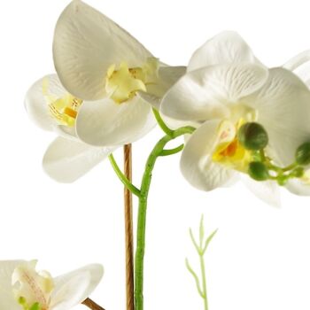 Plante d'orchidée artificielle dans un pot de fleurs 55 cm 4