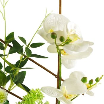 Plante d'orchidée artificielle dans un pot de fleurs 55 cm 6