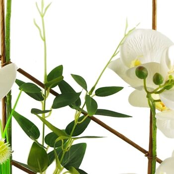Plante d'orchidée artificielle dans un pot de fleurs 55 cm 7