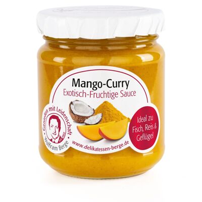 Salsa de frutas exóticas con curry de mango, 200 ml