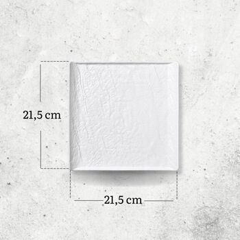 Plaque carrée WL‑661506/A 21.5x21.5 cm 6