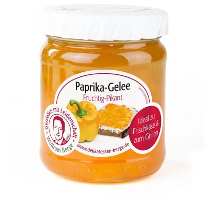 Yellow pepper jelly, fruity and spicy, 225g