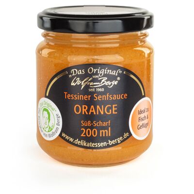 Sauce moutarde tessinoise originale orange, 200ml