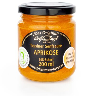 Sauce moutarde tessinoise originale abricot, 200ml