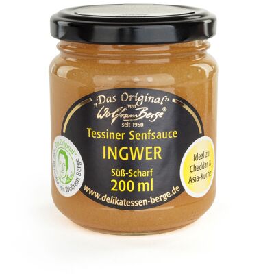 Original Ticino mustard sauce ginger, 200ml