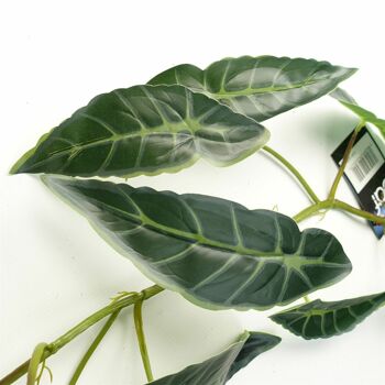 Plante artificielle suspendue à feuilles d'aspect naturel foncé, 110cm, réaliste 2