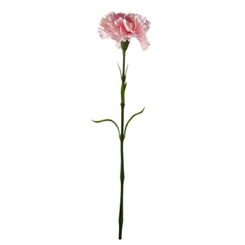 12 x fleur artificielle d'oeillet rose 2