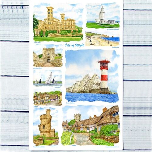 Isle of Wight Tea Towel