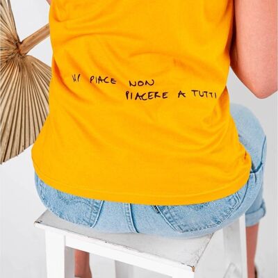 T-Shirt "I Like Not Please Everyone"__S / Giallo Oro