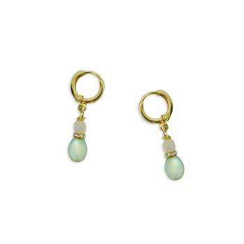 Boucles d’oreilles pendantes en cristal petites, boucles d’oreilles huggie mignonnes 2