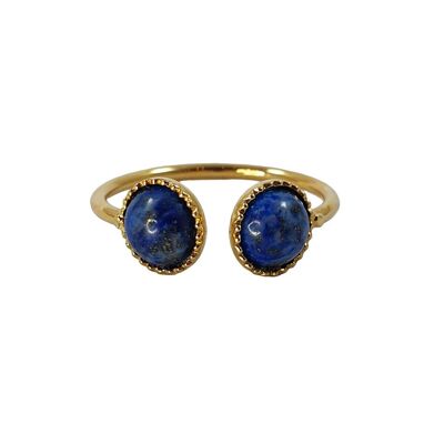 Dora Lapis lazuli Gold Plated Ring
