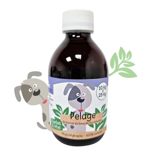 Sirop naturel Pelage 300mL - Chiens +10kg