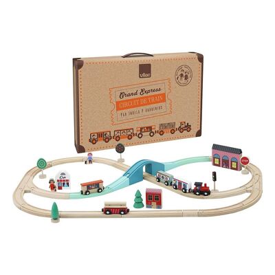 Circuit de train en bois