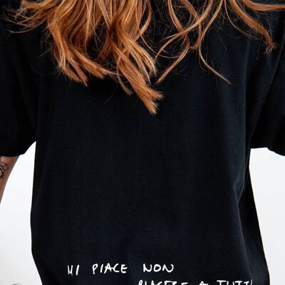 T-Shirt "I Like Not Please Everyone"__L / Nero