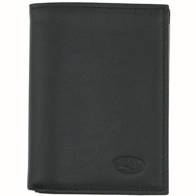 Leather wallet 553096 - Black