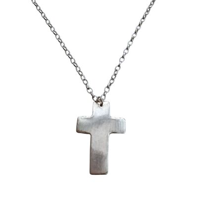 Handmade 925 Plain Cross Pendant with a 925 chain