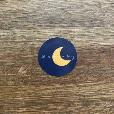 Sealing stickers Moon Dark Blue