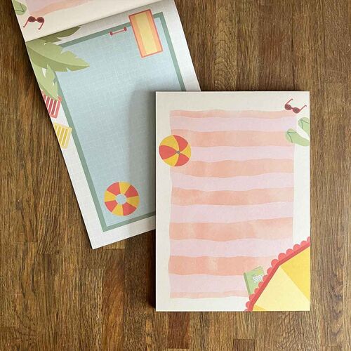 A5 Notepad Pool & Beach Summer Swimming