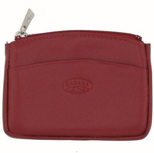 Porte monnaie cuir 553063 - Rouge