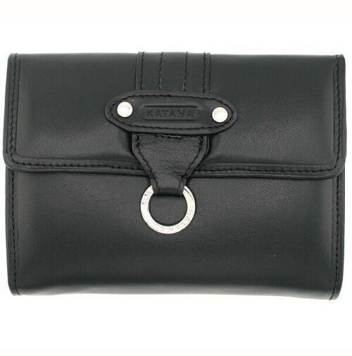 Porte monnaie cuir 553109 - Noir