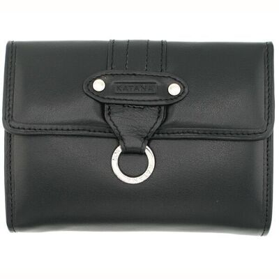 Leather wallet 553109 - Black