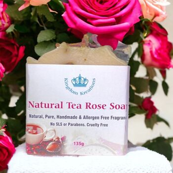 Savon naturel à la rose de thé