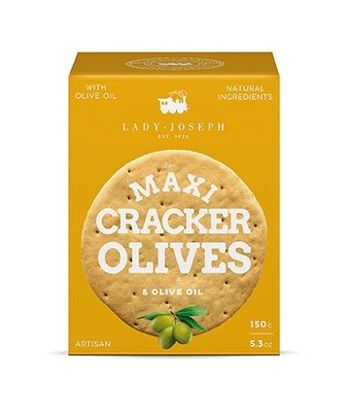 Maxi Cracker aux olives vertes et cracker à l'huile d'olive 2