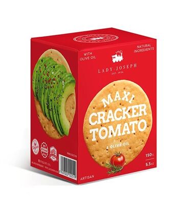 Maxi Cracker à la tomate, au romarin et à l'huile d'olive (snack cracker) 1