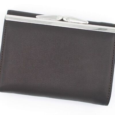 Porte monnaie cuir 553011 - Chocolat