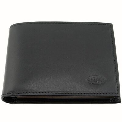 Leather coin purse 553014 - Black