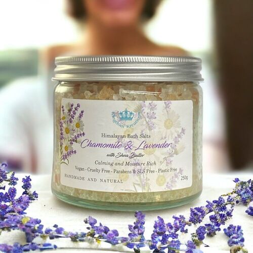 Himalayan Salts Chamomile & Lavender Essential Oils with Shea Butter