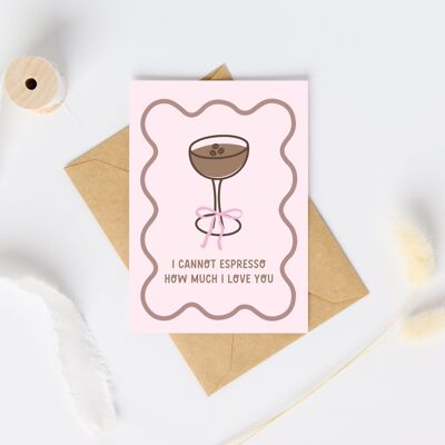 Espresso Martini Birthday Card - Love Card