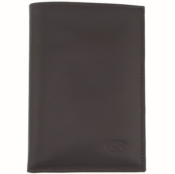 Portafoglio in pelle 553015 - Cioccolato