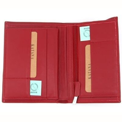 Leather wallet 553015 - Red