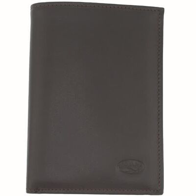 Leather wallet 553019 - Chocolate