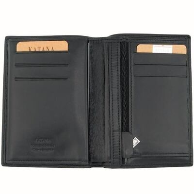 Leather wallet 553019 - Black