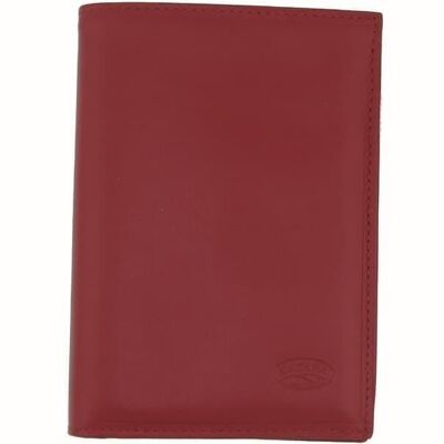 Portefeuille cuir 553019 - Rouge