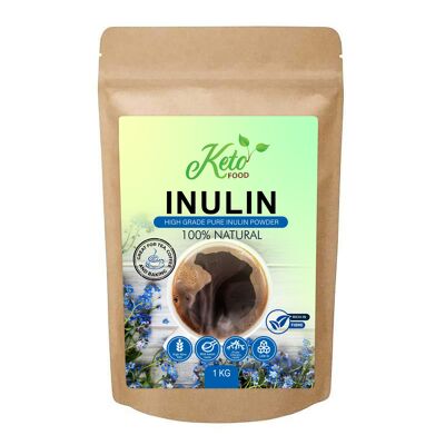 Hochwertiges präbiotisches Ballaststoffpulver aus Inulin, 1 kg