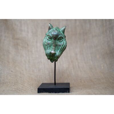 Benin-Leopardenskulptur - Bronze 26.9